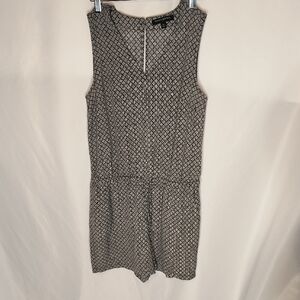 Banana Republic Black and White Patterned Jumpsuit Blending Chic Comfort.